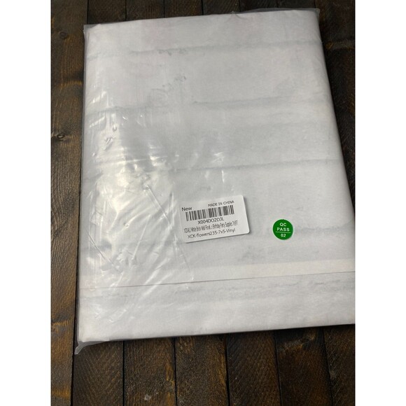 XCKALI White Brick Wall Floral Happy Birthday Backdrop 7x5ft - Picture 5 of 7